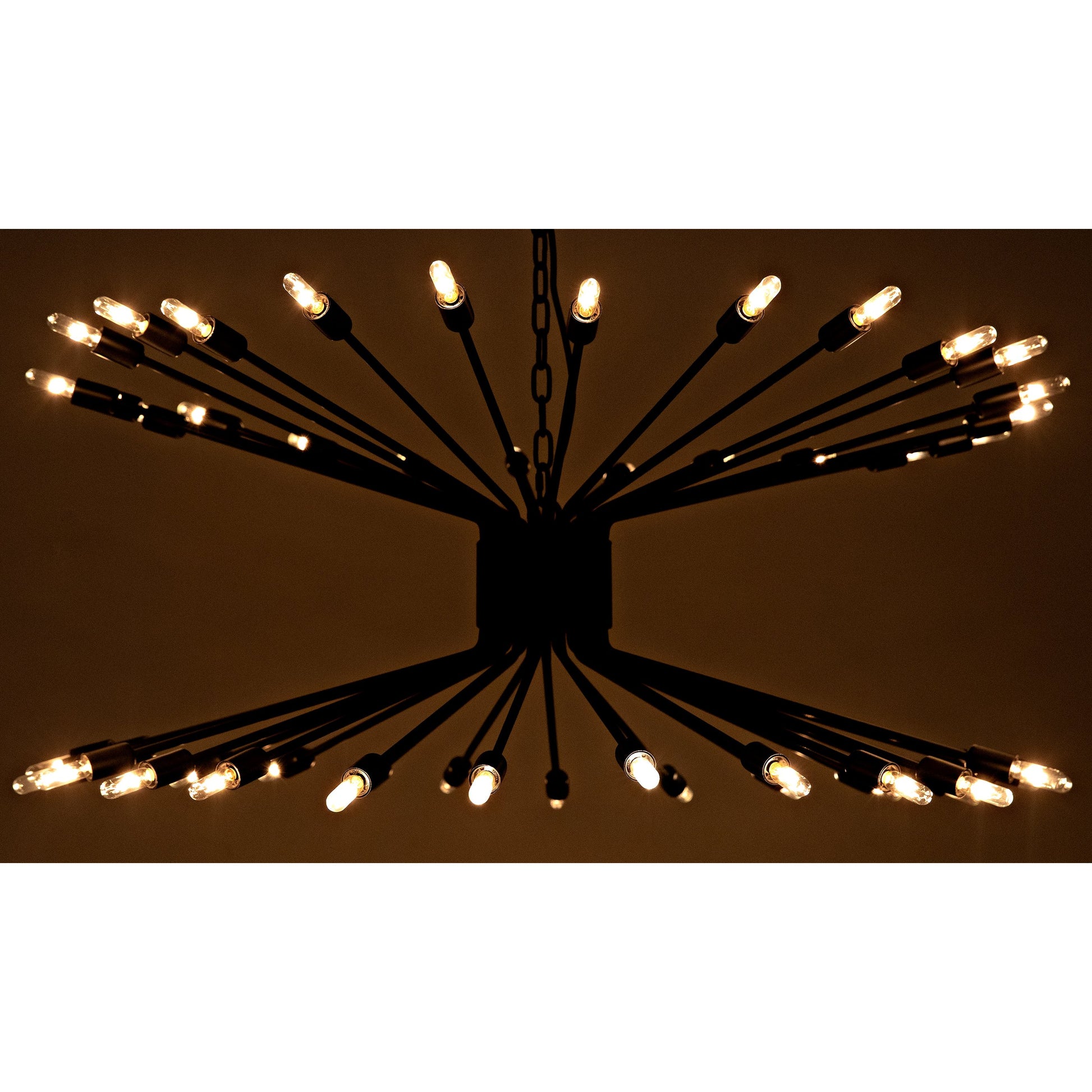 Lamberto Chandelier by Noir in black metal. Made from metal in a modern style.