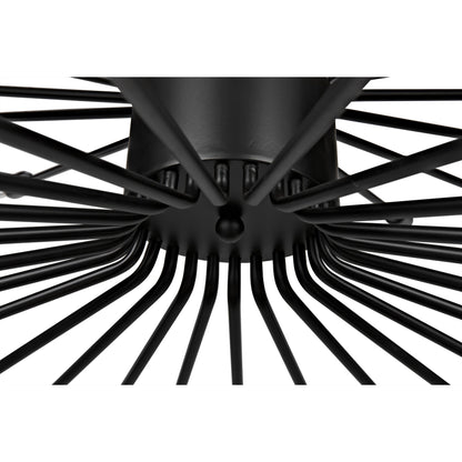 Lamberto Chandelier by Noir in black metal. Made from metal in a modern style.