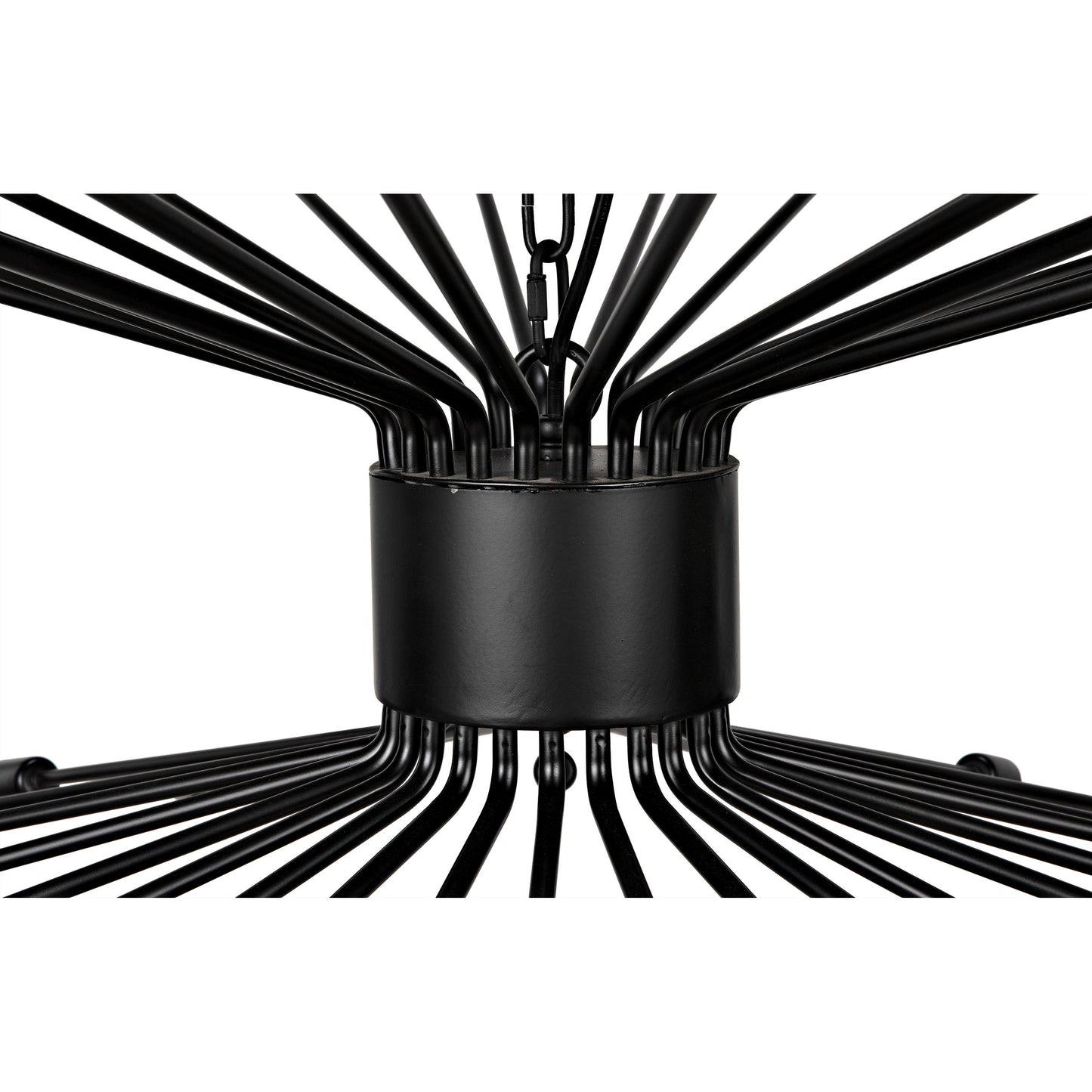 005 SI-1707244 | Closeup | Lamberto Chandelier by Noir in black metal. Made from metal in a modern style.