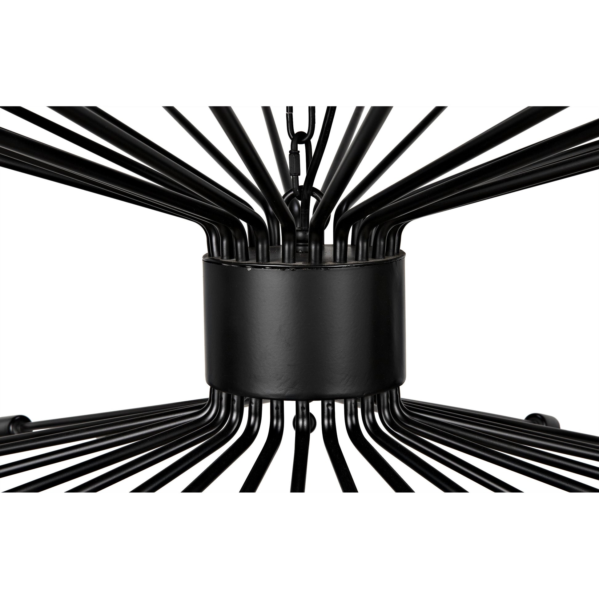 Lamberto Chandelier by Noir in black metal. Made from metal in a modern style.