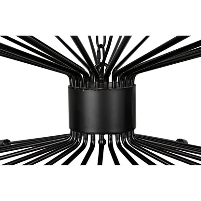 Lamberto Chandelier by Noir in black metal. Made from metal in a modern style.
