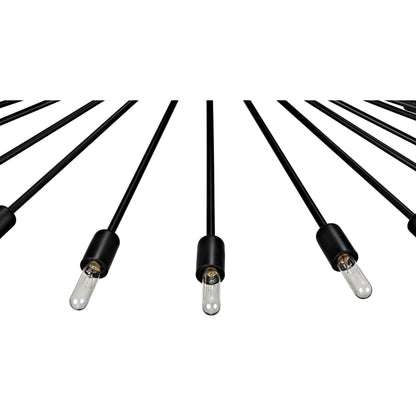 Lamberto Chandelier by Noir in black metal. Made from metal in a modern style.