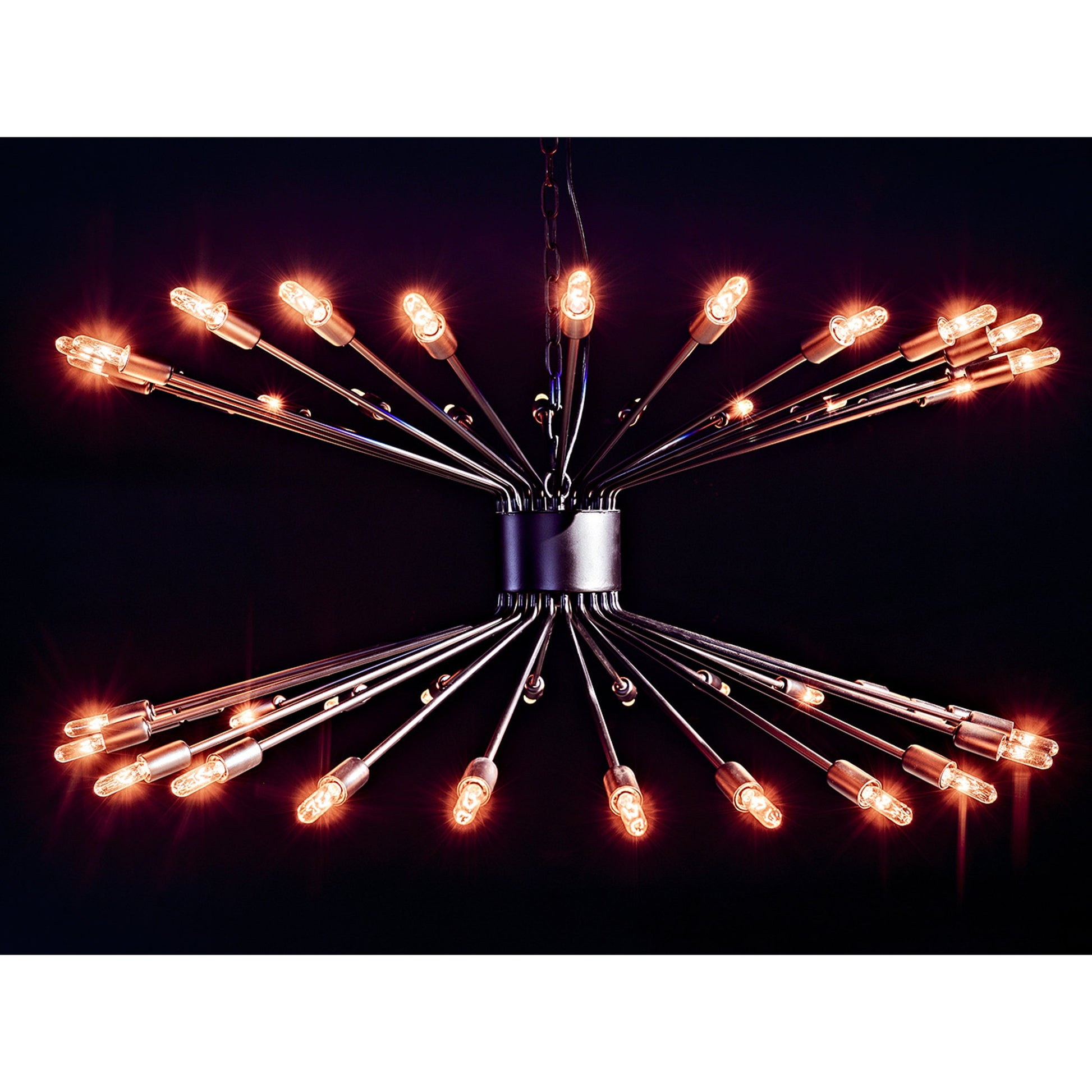 Lamberto Chandelier by Noir in black metal. Made from metal in a modern style.