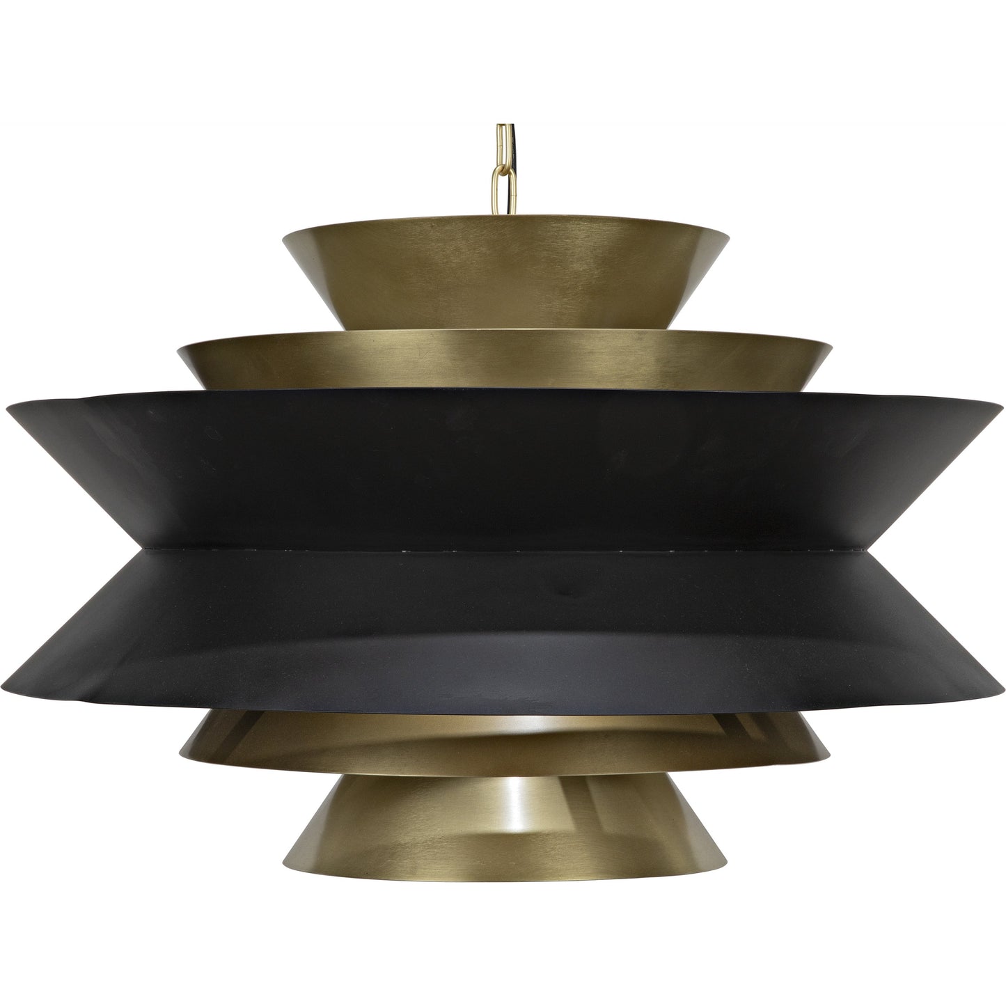 001 SI-1707268 | Primary Silo | Orion Pendant by Noir in black metal, brass. Made from metal in a modern style.