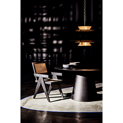 Orion Pendant by Noir in black metal, brass. Made from metal in a modern style.