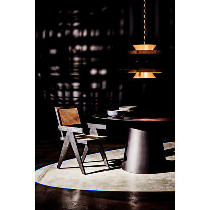 Orion Pendant by Noir in black metal, brass. Made from metal in a modern style.