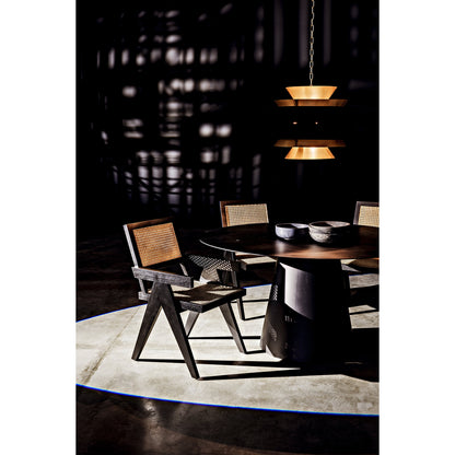 Orion Pendant by Noir in black metal, brass. Made from metal in a modern style.