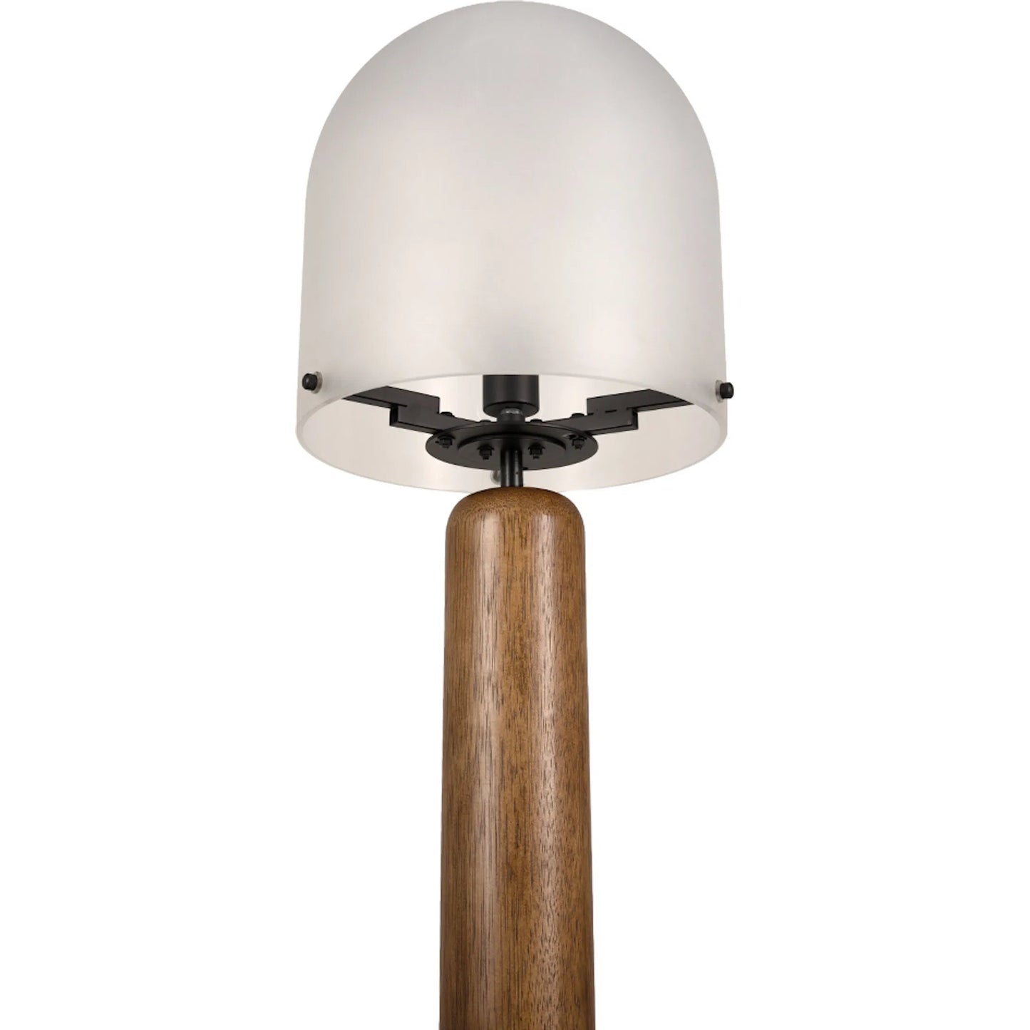 004 SI-2536857 | Additional Silo | Mondo Floor Lamp by Noir in dark walnut, frosted glass. Made from walnut, glass in a unique style.