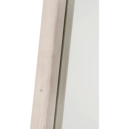 Laney Mirror by Essentials For Living in white wash pine. Made from solid reclaimed pine wood, glass in a cottage & farmhouse style.