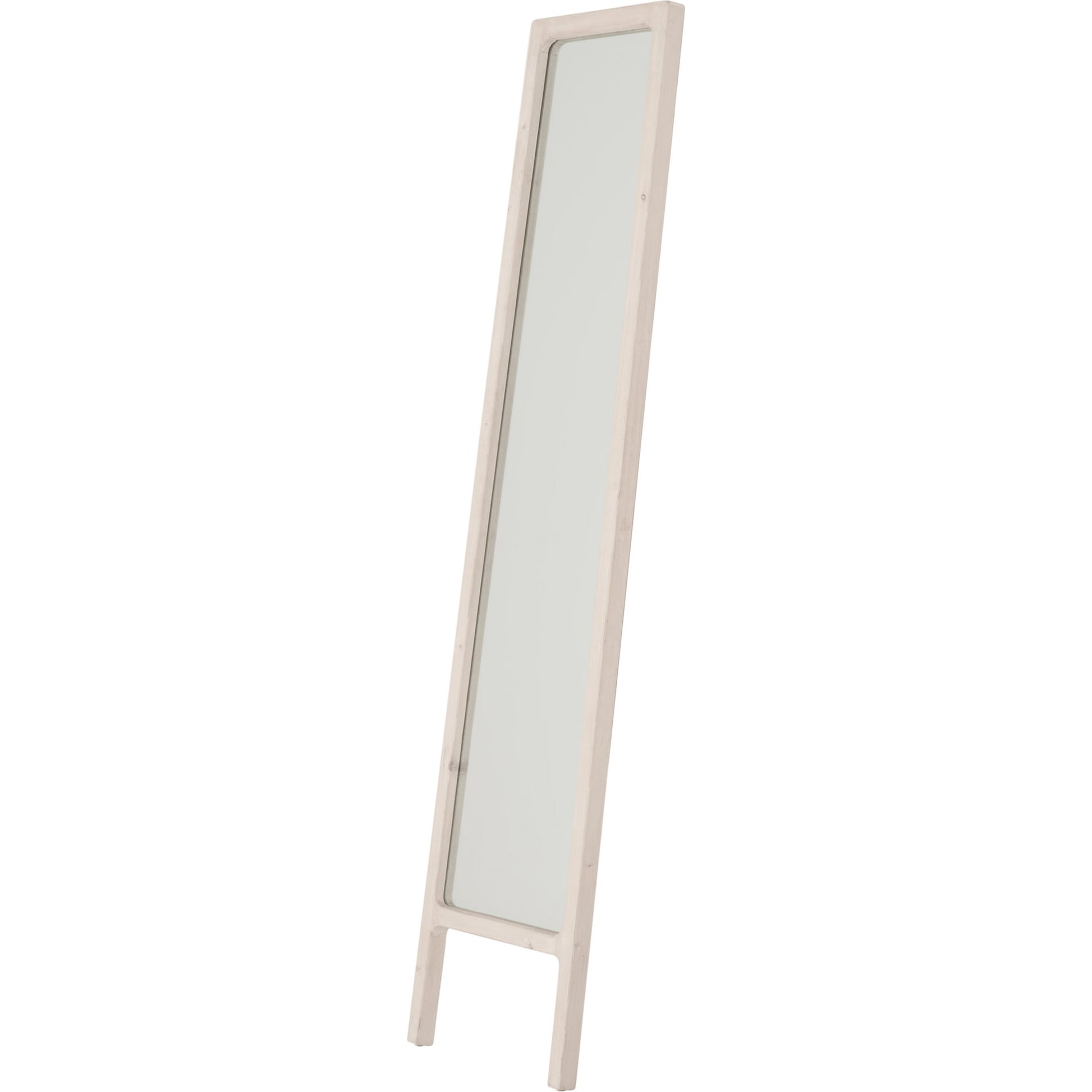 Laney Mirror by Essentials For Living in white wash pine. Made from solid reclaimed pine wood, glass in a cottage & farmhouse style.