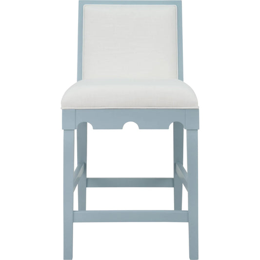 Lanister Square Back Counter Stool by Worlds Away. Made from solid wood in a unique style.