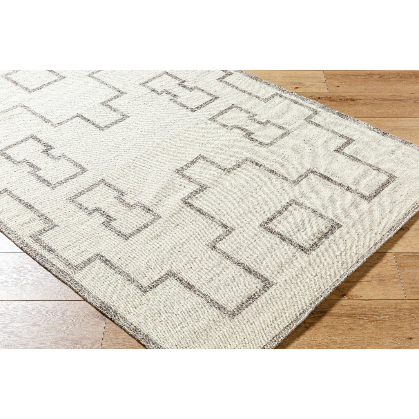005 SI-2164737,SI-2164738,SI-2164739 | Closeup | Lanesra Rug - 531137 by Livabliss in pearl, ash, metallic - silver, sage. Made from wool in a unique style.