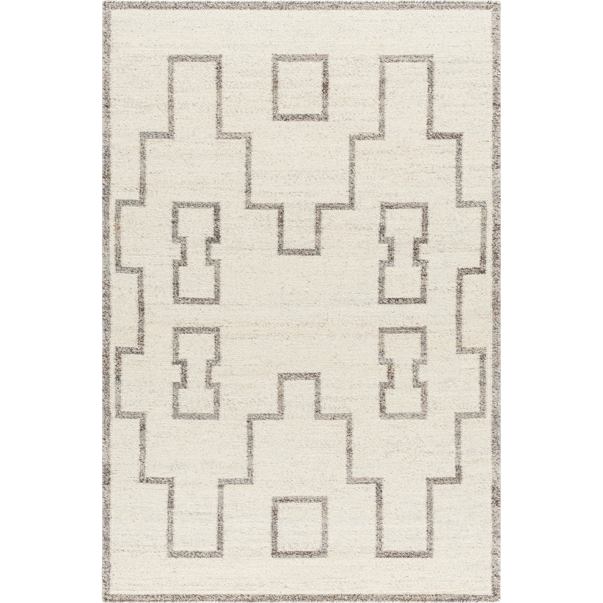 Lanesra Rug - 531137 by Livabliss in pearl, ash, metallic - silver, sage. Made from wool in a unique style.