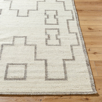 Lanesra Rug - 531137 by Livabliss in pearl, ash, metallic - silver, sage. Made from wool in a unique style.