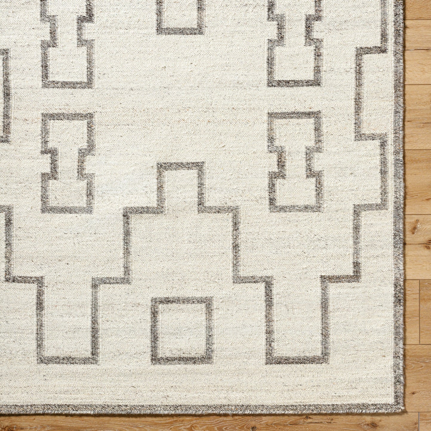 006 SI-2164737,SI-2164738,SI-2164739 | Closeup | Lanesra Rug - 531137 by Livabliss in pearl, ash, metallic - silver, sage. Made from wool in a unique style.