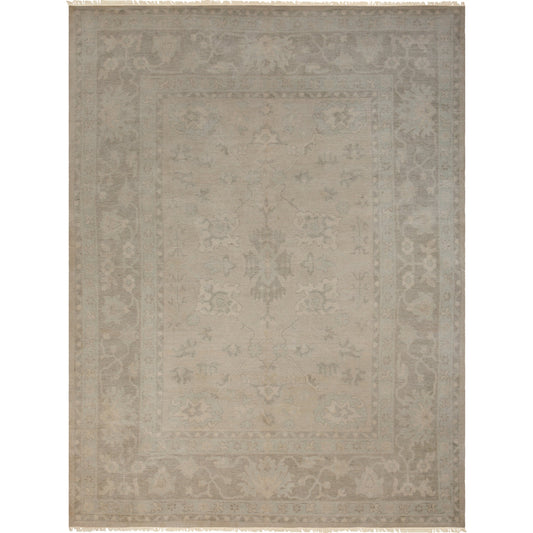 LAR-7702 Rug by Surya in light beige, medium gray, light sage. Made from 70% wool, 30% silk in a unique style.