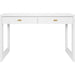 Larkin Two Drawer Desk by Worlds Away. Made from unique in a modern style.