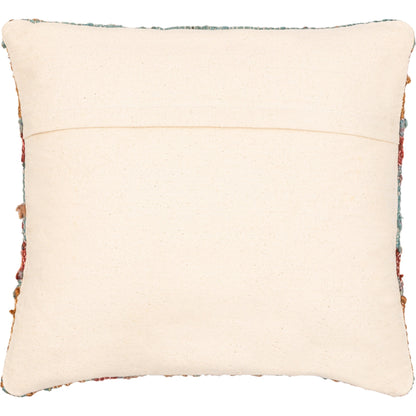 Luanda Pillow - 28846 by Surya in aqua, light beige. Made from 70% jute, 20% wool, 10% cotton, 100% cotton in a eclectic & global style.
