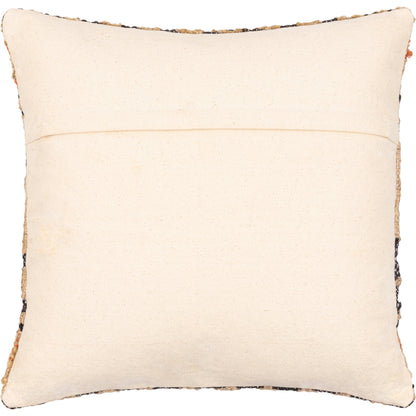Luanda Pillow - 23520 by Surya in black, light beige. Made from 70% jute, 20% wool, 10% cotton, 100% cotton in a eclectic & global style.