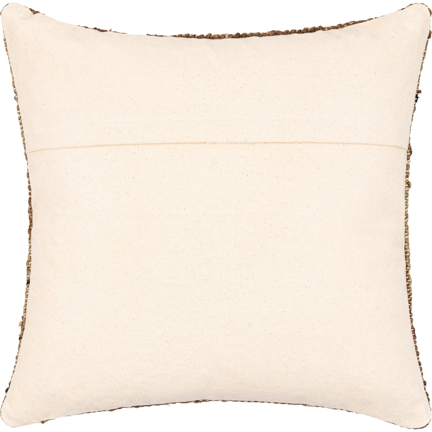 002 SI-1885423,SI-1885424,SI-1885425,SI-1885426,SI-1885427,SI-1885428 | Additional Silo | Luanda Pillow - 37087 by Surya in dark brown, brown, seafoam, black, light beige, olive. Made from 70% jute, 20% wool, 10% cotton, 100% cotton in a eclectic & global 