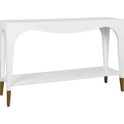 Laverne Two Tier Tapered Leg Console by Worlds Away. Made from unique in a unique style.