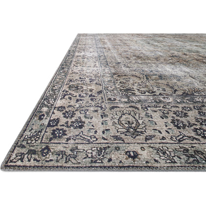 Layla LAY-06 Rug by Loloi in taupe, stone. Made from 100% polyester in a traditional style.
