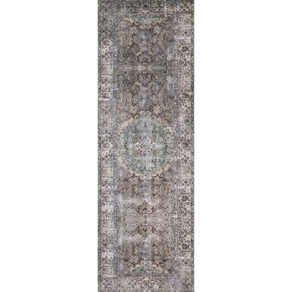 Layla LAY-06 Rug by Loloi in taupe, stone. Made from 100% polyester in a traditional style.