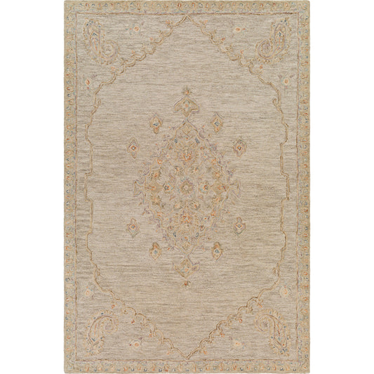 Lazio Rug - 29568 by Surya in dark blue, mauve, rust, brown, light beige. Made from 100% wool in a unique style.