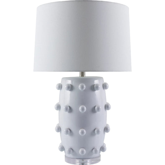 Labianca Accent Table Lamp 556655 by Surya in glazedburnished. Made from ceramic, linen, plastic, crystal in a unique style.