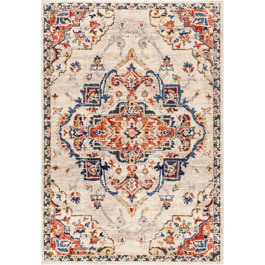 Liebe Rug - 489573 by Livabliss in burnt orange, mustard, light gray, navy, rust, white. Made from face: 70% polypropylene, 30% polyester, warp: 100% jute in a unique style.