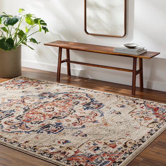 Liebe Rug - 489573 by Livabliss in burnt orange, mustard, light gray, navy, rust, white. Made from face: 70% polypropylene, 30% polyester, warp: 100% jute in a unique style.