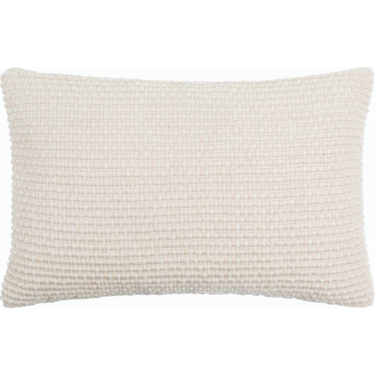 Lynchburg Pillow - 516708 by Surya in light silver, white, silver. Made from wool, cotton, linen in a modern style.
