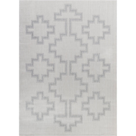 Long Beach Rug by Livabliss in gray/light gray. Made from 100% polypropylene in a modern style.