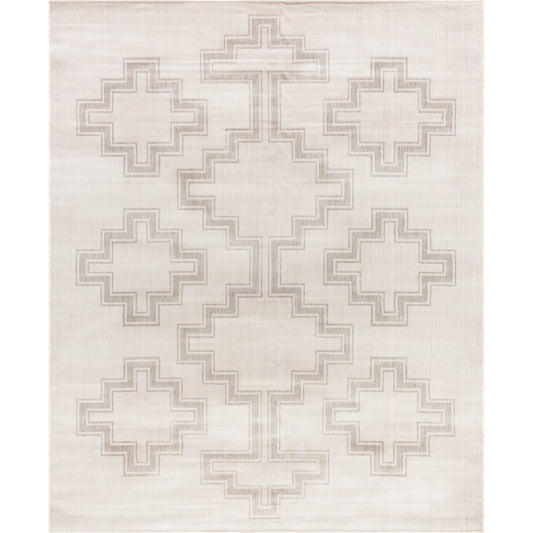 Long Beach Rug by Livabliss in ivory, gray. Made from 100% polypropylene in a modern style.