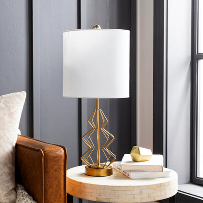 Liberty - 29398 by Surya in metallic brass, white, translucent, gold and paintedpaintedpainted. Made from linen, polyester, metal in a modern style.