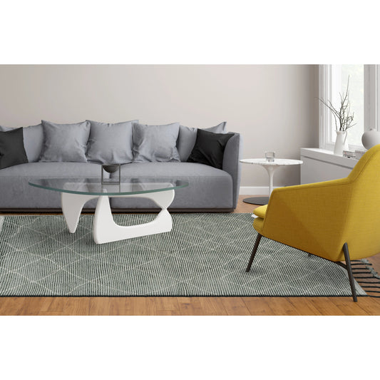 Twain Transitional Diamond Rug - 6777F by Feizy in green, gray, ivory. Made from wool in a unique style.