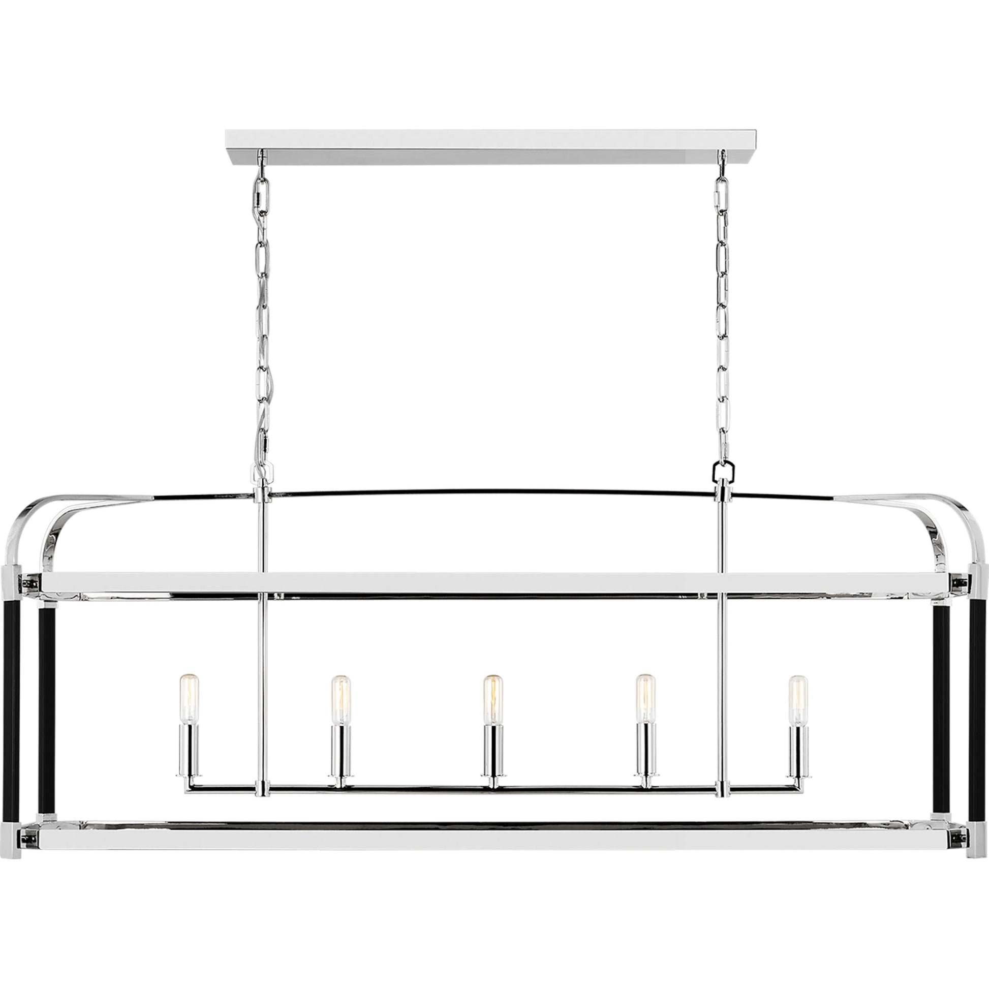 Hadley Linear Chandelier by Visual Comfort & Co.. Made from steel in a modern style.