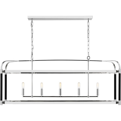 Hadley Linear Chandelier by Visual Comfort & Co.. Made from steel in a modern style.