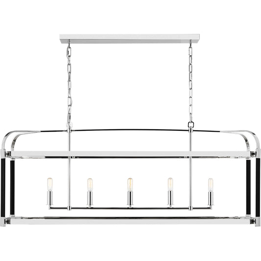 Hadley Linear Chandelier by Visual Comfort & Co.. Made from steel in a unique style.