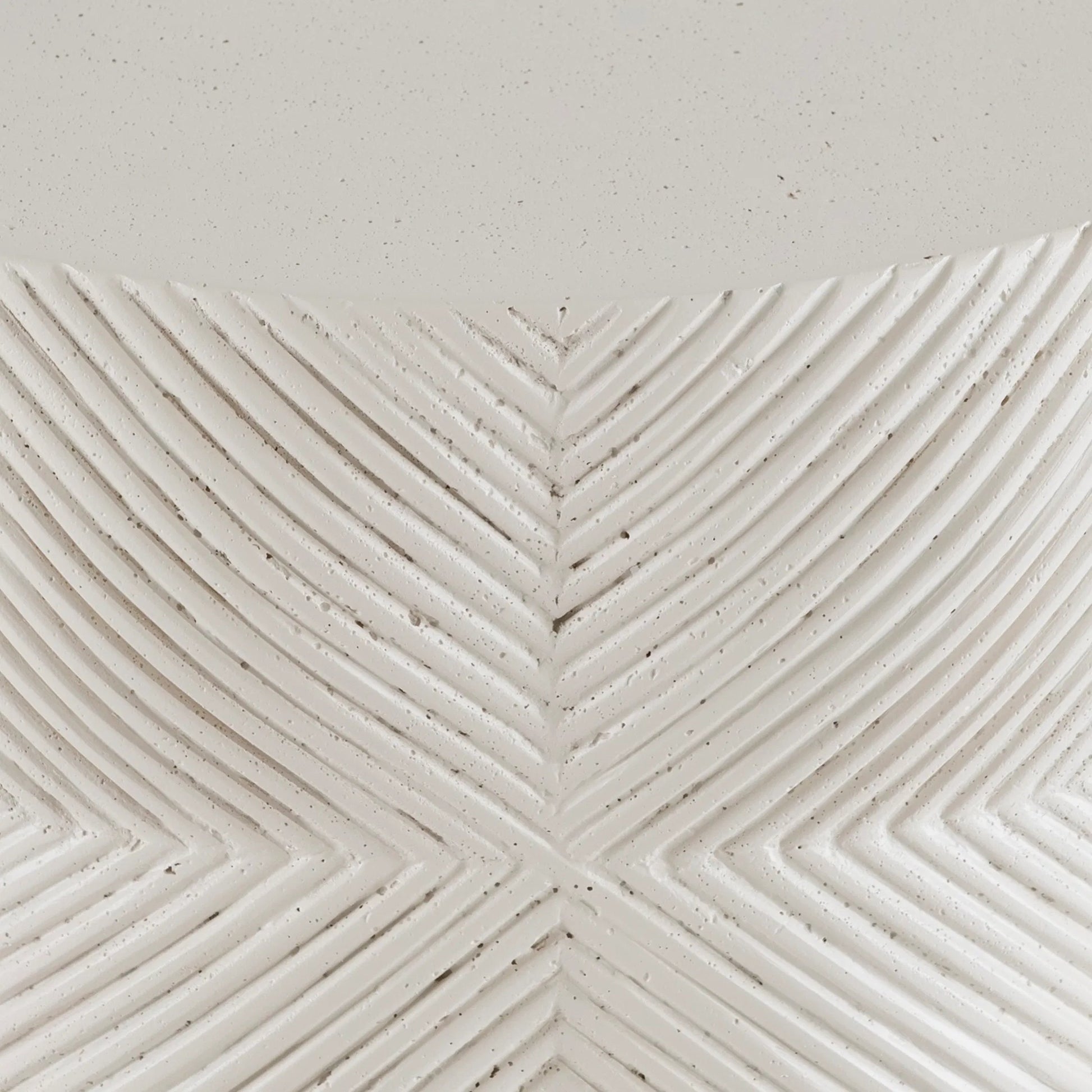 Ballantyne Side Table by Bernhardt in white, cream. Made from stone in a unique style.
