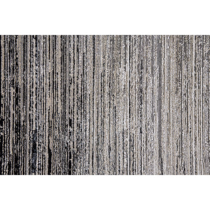 Micah Rug - 3337F by Feizy in black, gray. Made from polyester, polypropylene in a unique style.