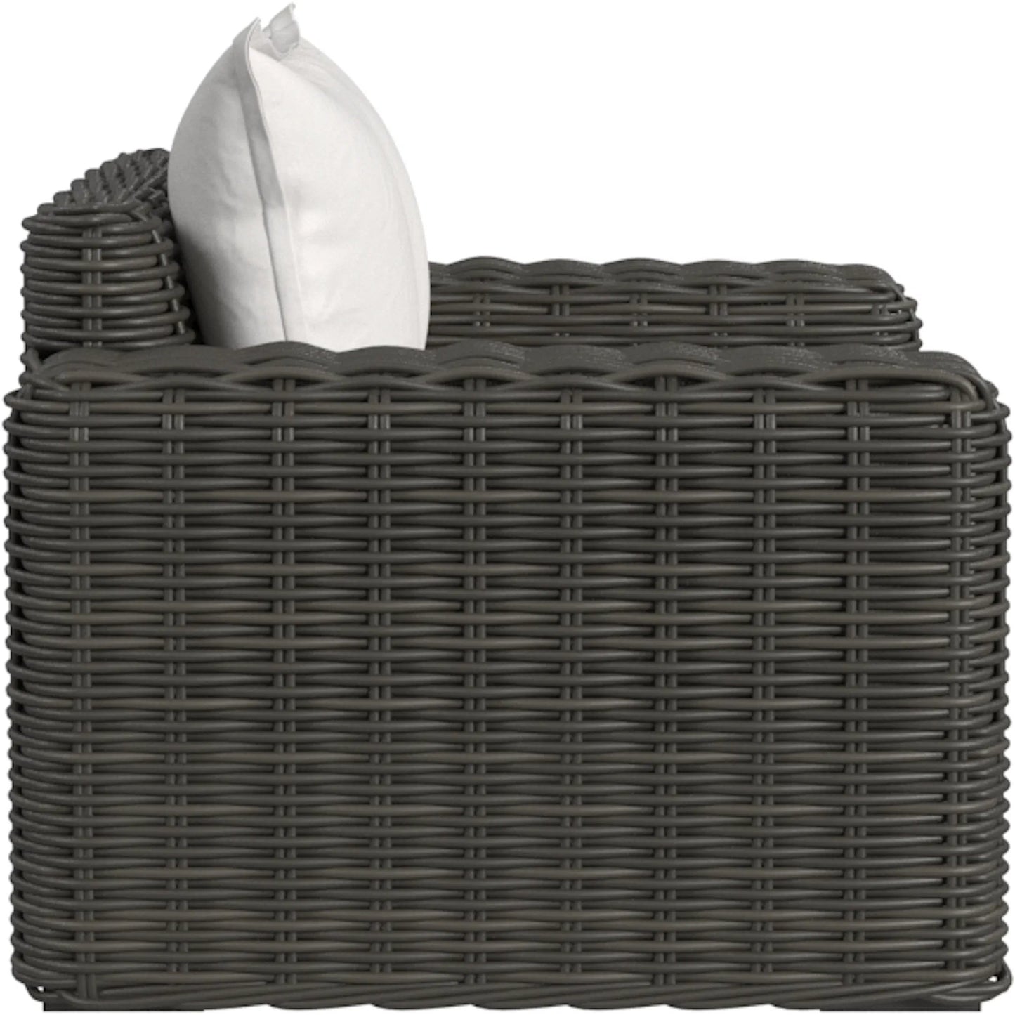 003 SI-2318697 | Additional Silo | Cabo Outdoor Oversized Club Chair by Sunset West in dark wood. Made from resin wicker in a rustic style.