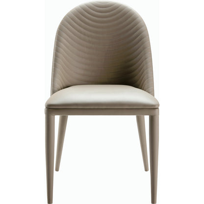 Lacey Dining Chair - 497389 (Set of 2) by Surya in blue and hand finished. Made from upholstery: faux leather, base: metal, fill: 100% polyurethane foam in a modern style.