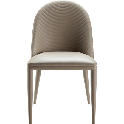 Lacey Dining Chair - 497389 (Set of 2) by Surya in blue and hand finished. Made from upholstery: faux leather, base: metal, fill: 100% polyurethane foam in a modern style.