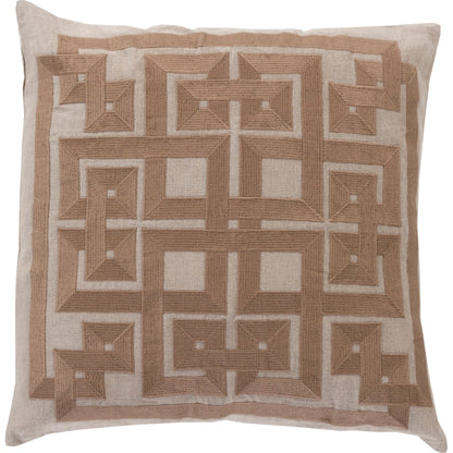Grammercy Pillow by Surya. Made from linen in a cottage & farmhouse style.