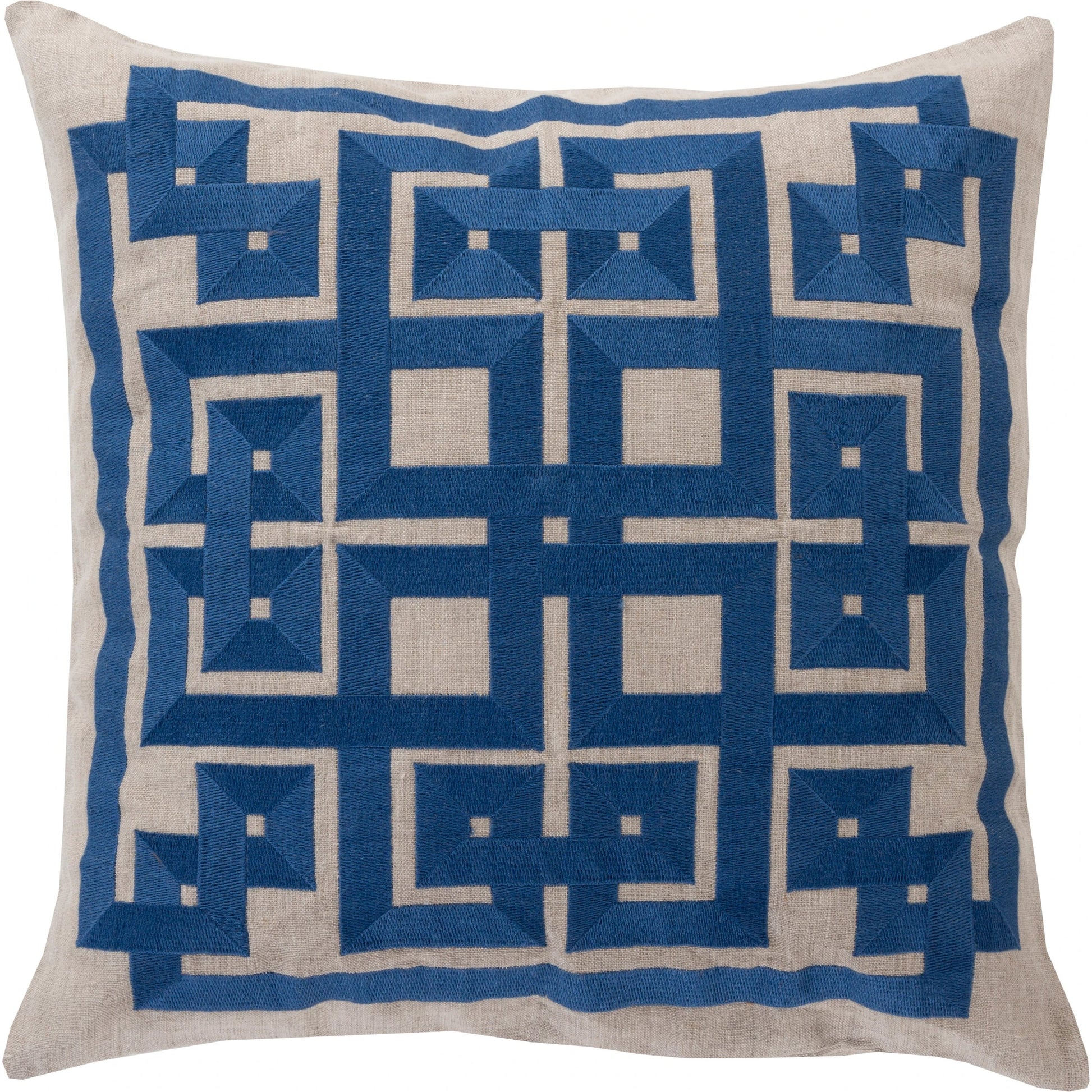 Grammercy Pillow by Surya. Made from linen in a cottage & farmhouse style.