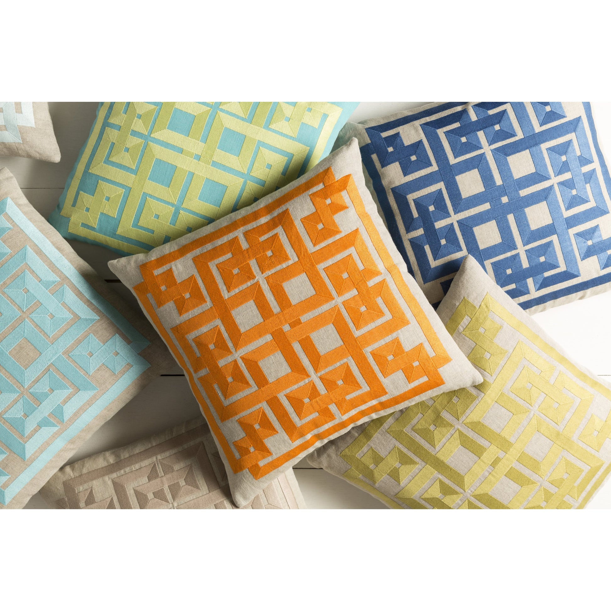 Gramercy Pillow - 33799 by Surya. Made from 100% linen in a modern style.