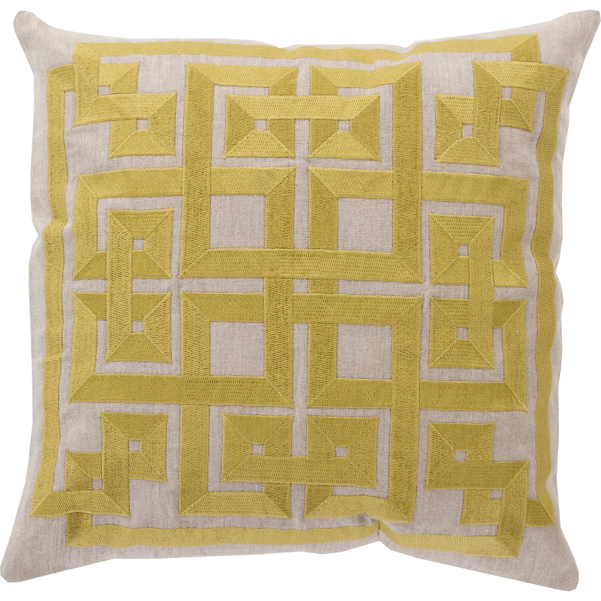Grammercy Pillow by Surya. Made from linen in a cottage & farmhouse style.