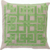 Grass Green, Taupe / 18" x 18"