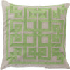 Lime, Light Gray / Down Feather / 18" x 18"